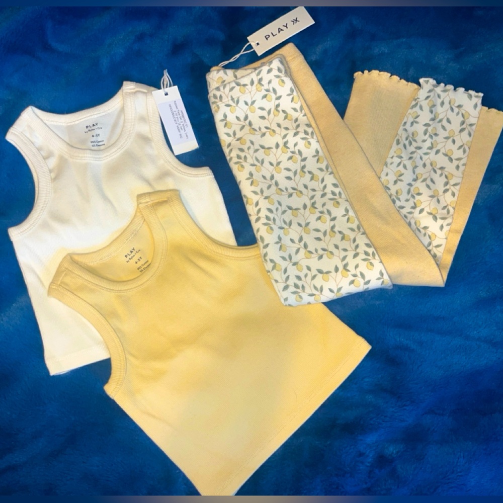 NWT 2025 season Rylee + Cru  leggings + tanks 4-5Y